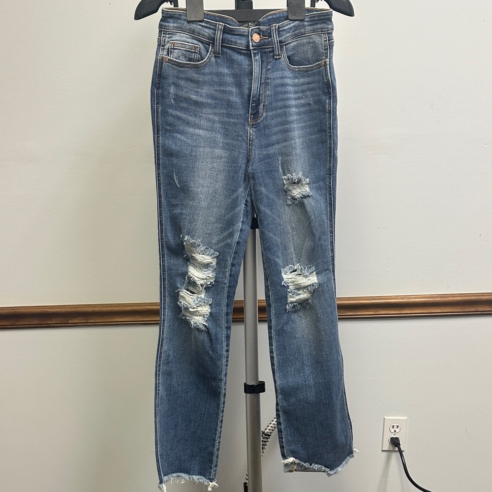 Judy Blue Distressed Blue Jeans